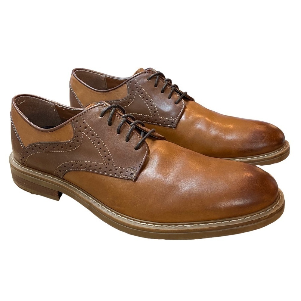 𝅺ecco Saddle shoe with Brogue detail Brown Danish Design - Picture 13 of 13